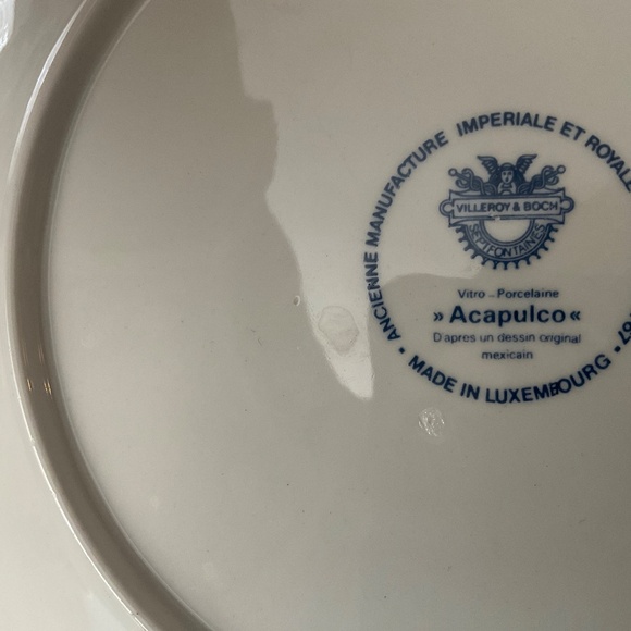 VILLEROY & BOCH ACAPULCO 2 LARGE SIZE MUGS 2 LARGE SIZE SAUCERS - Picture 6 of 6